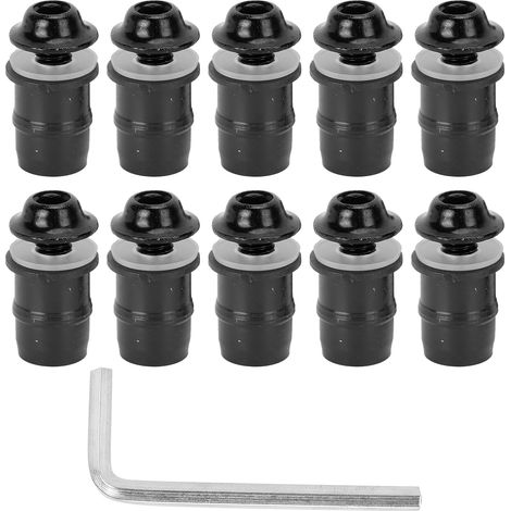 de 10 vis de pare brise universelles M5x16 mm 0 6 po pour (1/5)