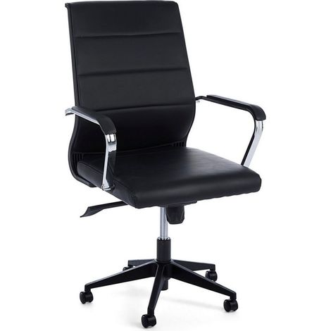 Sedia da ufficio ergonomica "Brent" con braccioli e ruote altezza regolabile -Bianco
