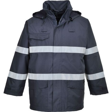 Parka pluie multirisques Portwest bizflame Bleu Marine XL (1/5)