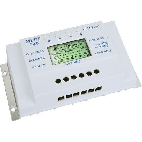 MPPT 12V/24V Kfz-Solarladeregler 40A mit LCD-Display für Straßenbeleuchtungssysteme (1/5)