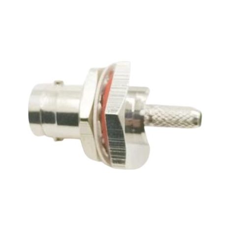 Connecteur coaxial RS PRO Mâle Droit, raccordement A sertir 50O Montage sur câble ( Prix pour 1 )