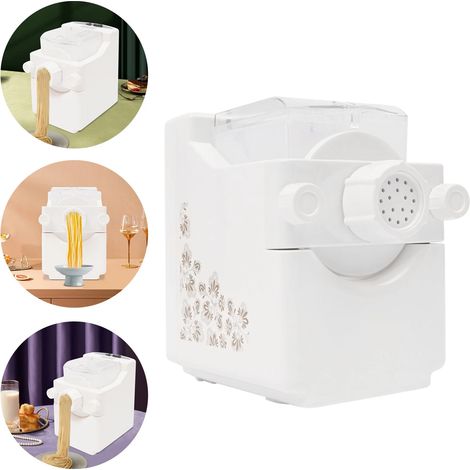 Machine à pâtes électrique de 180 W - Machine à spaghettis - Capacité de 500 g - Machine à pâtes multifonction pour grande surface ronde - Petite surface ronde + 9 moules (1/5)