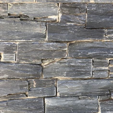 Plaquette de parement Pearl Stone Fix Ardoise Noire - 55x15 cm