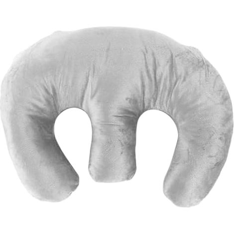Oreiller de Poitrine Souple et Amovible, Oreiller de Soutien Mammaire pour Massage Spa, Coussin de Position allongée pour Salon de beauté, Table de Sommeil et Voyage (Gris) (1/5)
