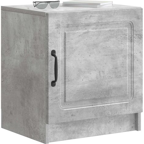 Maison Exclusive - Nachttisch 2 pcs Betongrau 43 x 34,5 x 47 cm H