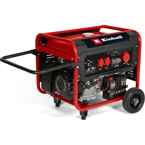 Einhell Stromerzeuger (Benzin) TC-PG 8000 (8000 W Maximalleistung, 7500 W max. Dauerleistung, 25 L Tank, 4-Takt-Motor, 2x 230 V, 1x 400 V, bis 10 h Laufzeit bei 2/3 Last) (1/5)