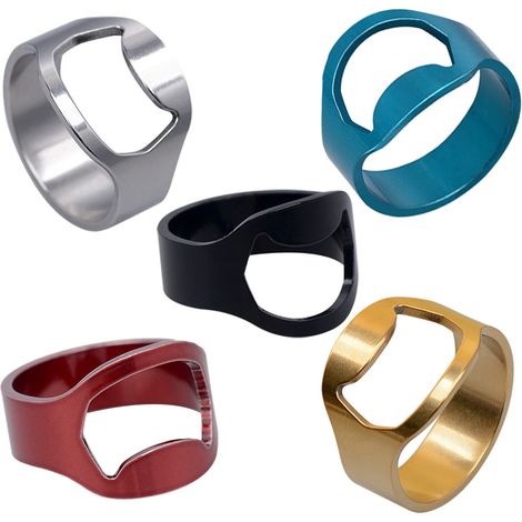 Lot de 5 ouvre-bouteilles circulaires pour bière, accessoires pratiques (1/4)