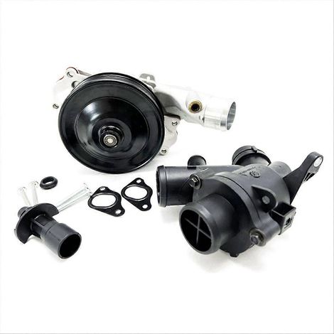 Pompe à eau pour voiture avec boulons, joints, connecteur et thermostat. (1/5)