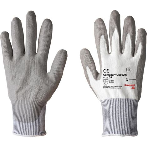 Honeywell  1 Par  guantes anticorte  Camapur Cut  620 blanco  / gris  Talla 7  - 620/7 (1/5)
