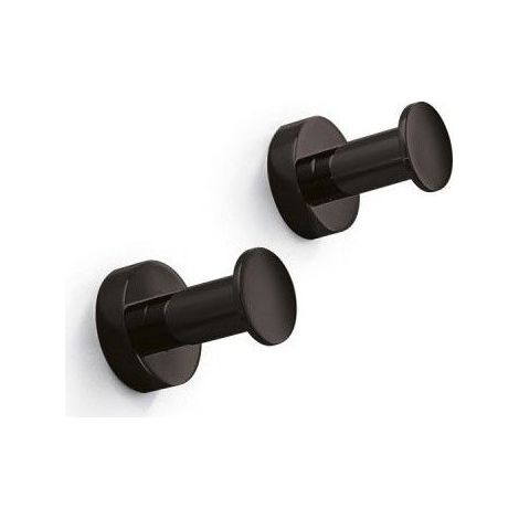 Lineabeta - Coppia appendiabiti Baketo in ottone nero (1/2)
