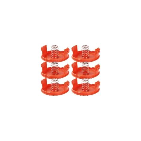 fundas para desbrozadora, tapa de carrete de repuesto, cubierta de carrete de repuesto, cubierta de carrete de desbrozadora con 6 resortes para desbrozadora - Crezuo