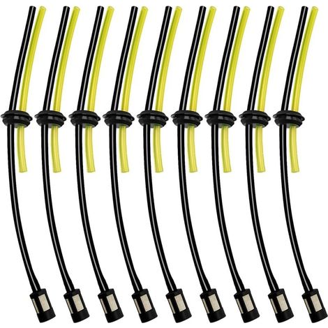 9 Ensembles Universel Filtre à Essence Kit, Tuyaux de Carburant Universels, Durite Essence Debroussailleuse en Caoutchouc, pour Coupe-Herbe, Débroussailleuse, Tronconneuse Taille Haie