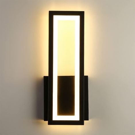 Iron Led 27W Rectangle Wall Sconces Indoor Bedside Wall Mount Sconce Fixture Astigmatism Lamp Compatible with Study Room,Led Chandeliers/Waves/3000K