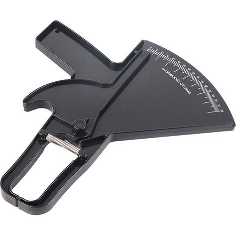 Pince à plis cutanés pour mesure de graisse corporelle, testeur d'épaisseur de peau, analyseur de santé, noir, outil de suivi fitness (1/5)