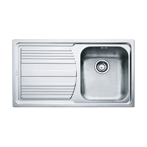 Franke Logica Line LLX 611-L. Tipo di lavello: Lavello montato su piano, Forma del lavandino: Rettangolare, Materiale del lavandino: Acciaio inox. Larghezza: 860 mm, Profondità: 500 ... - 101.0085.776 (1/2)