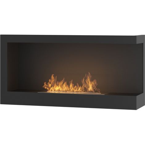 Caminetto a Bioetanolo Angolare Corner 900 Right SimpleFire da incasso con Vetro