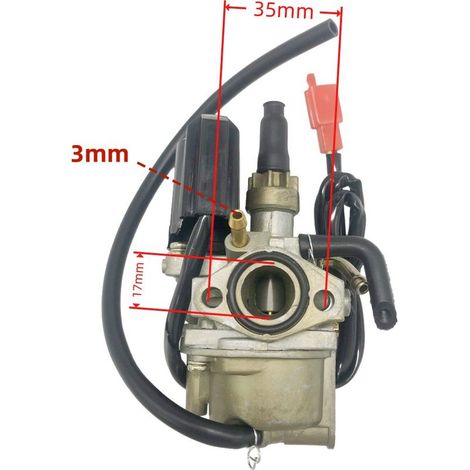 50cc 24 30 Tact 50 SP ZX34 35 SYM Scooter/Moto Convient pour TACT50 17MM Moteur Deux Temps 50cc Carburateur Modifié ATV Véhicule Tout-Terrain