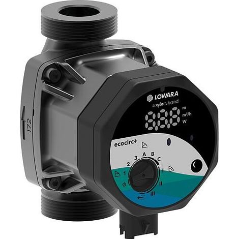 Circulateur de chauffage Lowara ecocirc L+ 25-8, DN25 (1"), PN 10, 230 V, longueur 130 mm