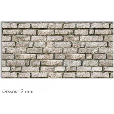 MATTONE MONOCROM - Crédence de cuisine en PVC souple - Dimension 120x60 cm épaisseur 3mm (1/3)