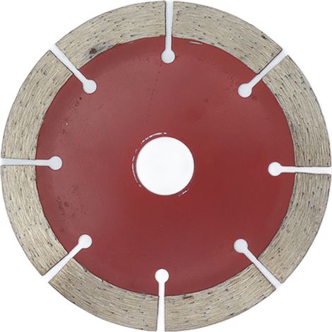 Voici la traduction simplifiée en chinois, adaptée à l'affichage des produits en ligne : Disque de scie diamanté 114 mm pour coupe à sec et à l'eau, rouge, pour meuleuses d'angle (1/5)