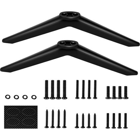 Pied TV Universel pour TCL, Pied pour Television de 28-65 Pouces avec Patins Antidérapants et Jeu de Vis M4 M5, Support Television sur Pied Universel, TV Stand Compatible avec Les TCL Roku TV (1/5)