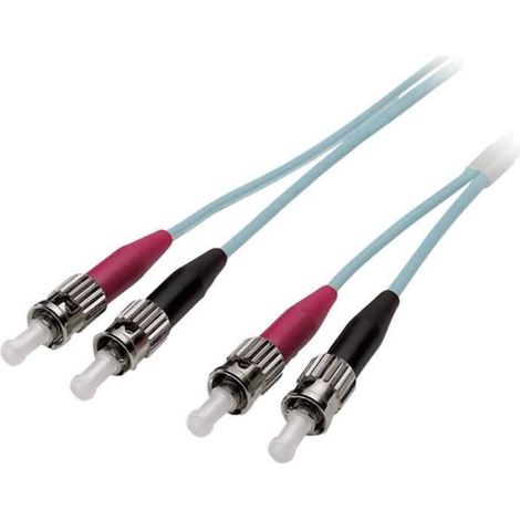 Câble Fibre Optique - ST-ST - Multimode OM4 - 50 125 µm - 3 m