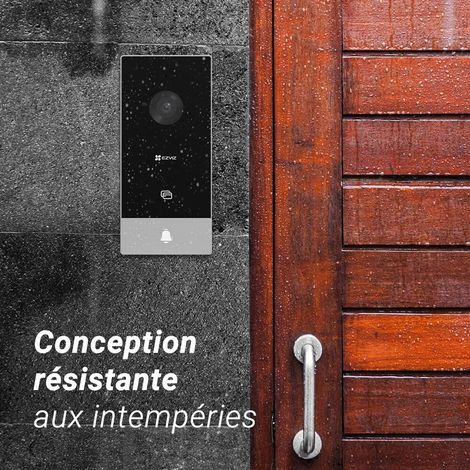 Ezviz – Visiophone connecté HP5 – Écran tactile 7 pouces – Résolution 1080p – Vision nocturne – Déverrouillage à distance via application