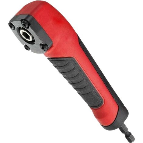Broca angular de 90° - Adaptador para destornillador angular - Apto para su uso en destornilladores de impacto (tamaño: 1/4") (1/5)