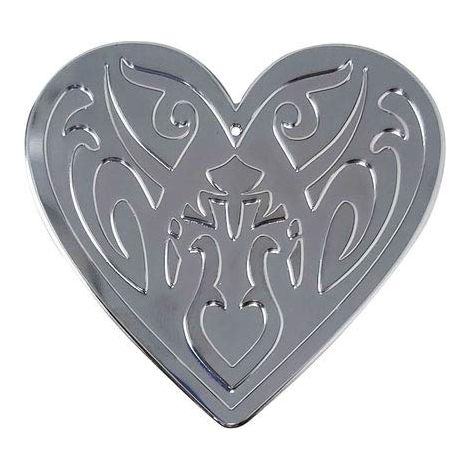 Sagoma Adesiva Cuore Acciaio Inox, 56 x 51 mm (1/4)