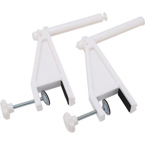 Filet de tennis de table portable professionnel avec fixation réglable par vis (blanc) (1/5)