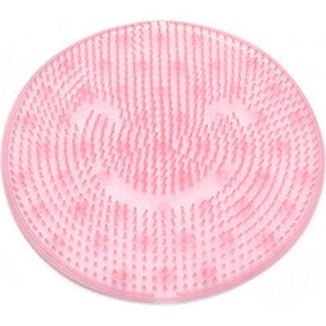 Brosse de lavage de pieds en silicone, coussin de massage dorsal pour douche, brosse à ventouse, tapis de bain antidérapant.