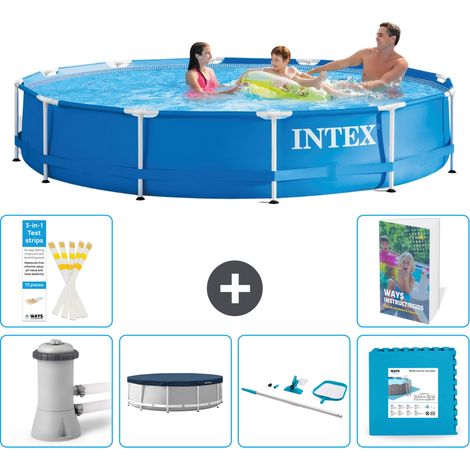 Frame Pool Rund - 366x76 cm - 7-teilig S295