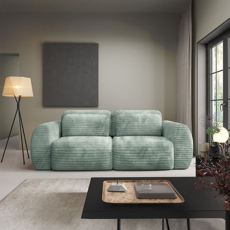 3-Sitzer-Sofa mit Bettkasten Camilla Wassergrün