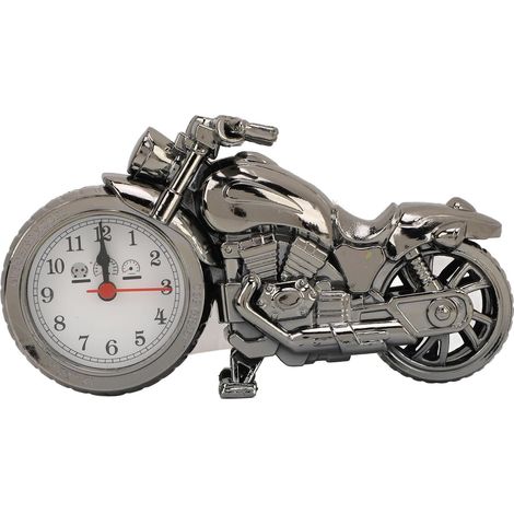 Réveil modèle Moto Vintage à Piles, Horloge de Bureau, étagère, Chambre d'enfant, décoration de la Maison, (Pile Non Incluse) (1/5)