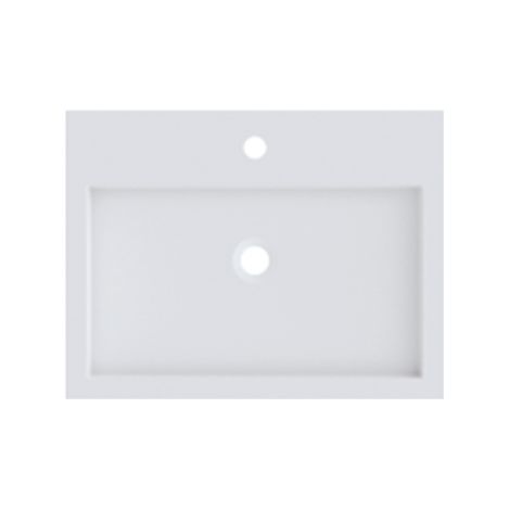 Lavabo SPRING VOW RIHO 60x40x8 cm en composite de marbre (1/2)