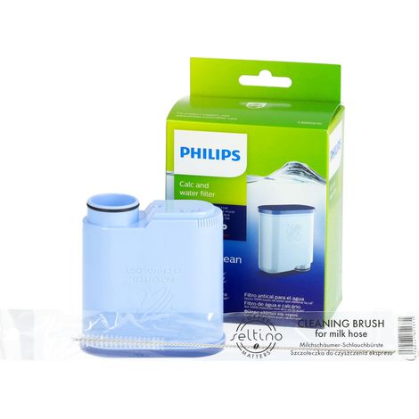 Kit per macchina da caffè Philips Saeco: filtro Philips Saeco Aqua Clean CA6903 + spazzolino Seltino.