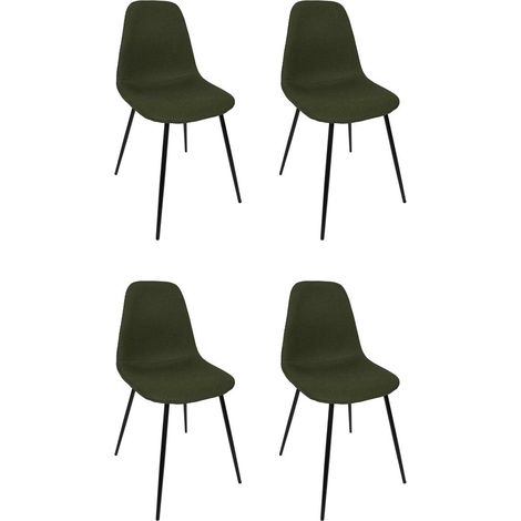 Lot de 4 Chaises "Atome" 86cm Kaki (1/5)