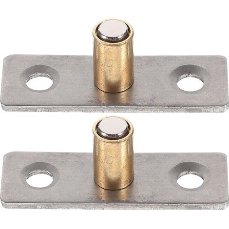 Guide de Sol pour Porte de Grange Argenté, Lot de 2, Roue 8 Mm Entraxe 5, 5mm, Cuivre et Fer, Installation Facile, Fonctionnement Fluide, Usage Maison (1/5)