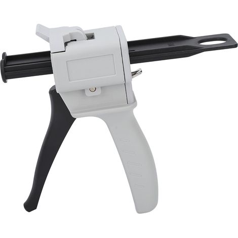 Applicateur manuel double cartouche 1:1 pour colle dentaire, pistolet doseur mélangeur à usage professionnel, seringue d'injection et distribution adhésive. (1/5)