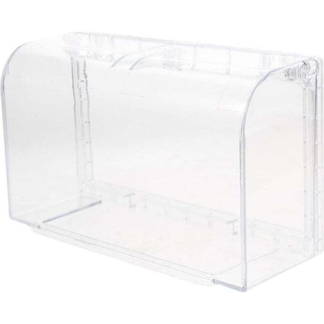 1Pièce Couvercle de Prise Électrique Étanche Double-position Boîte de Protection Adhésive Transparente Cache-prises Aux Éclaboussures pour Cuisine Salle de Bain et Autres