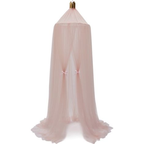 Mosquitiera Cúpula Corona Nórdica - Red Mosquitera Infantil 240x60 cm - Para Cuna o Cama Individual - Rosa (1/5)
