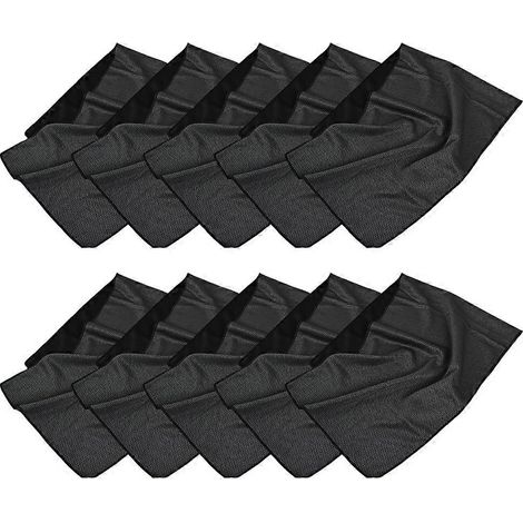 Serviette de sport gris foncé à séchage rapide, idéale pour la salle de sport, les voyages, le yoga, le camping, la course à pied et les activités sportives en extérieur. (1/5)