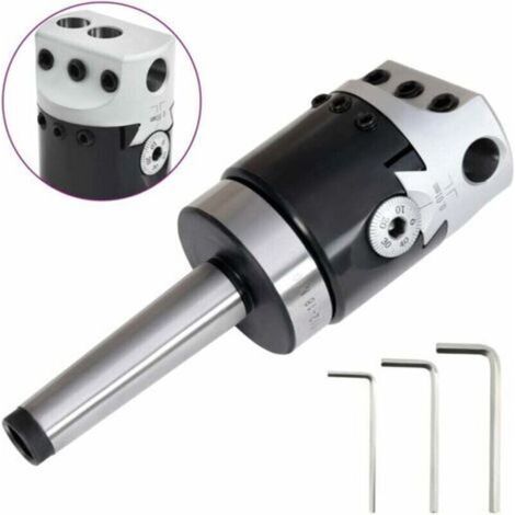 Outils spéciaux pour fraisage rotatif : tête de perçage de 50 mm avec cône Morse n°2 (1/5)