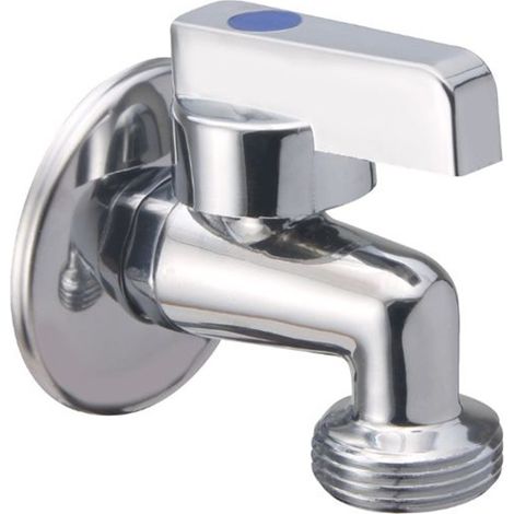 Rubinetto a sfera lusso per lavatrice cromato maniglia metallo 1/2”×3/4”  Tecom