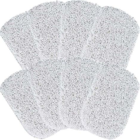 8Pcs Tampon économiseur de Savon Blanc,Tampon Porte-Savon pour Douche,Porte-Savon Auto-drainant,Coussinets de Levage pour Savon pour la Douche,la Cuisine, la Salle de Bain (1/4)