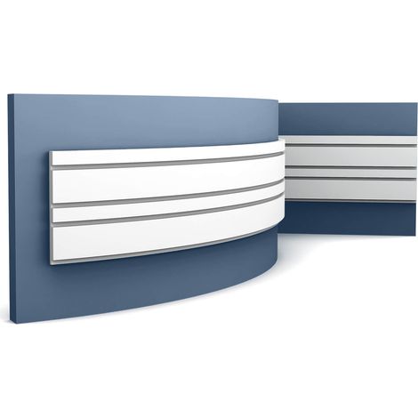 3d wall panel Orac Decor W119F MODERN BAR MIX Wall panel Deco element Stucco moulding contemporary design white 2 m