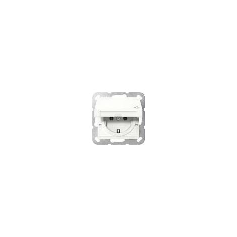 GIRA 445403 SCHUKO-STECKDOSE 16 A 250 V MIT KLAPPDECKEL SYSTEM 55, REINWEISS GL NZEND