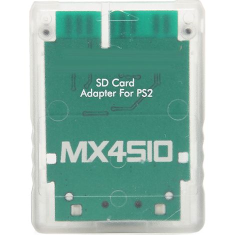 MX4SIO Adaptateur Carte Mémoire SIO2SD Fait Main pour PS2, Lecteur de Cartes Mémoire Transparent Blanc Stable (1/5)