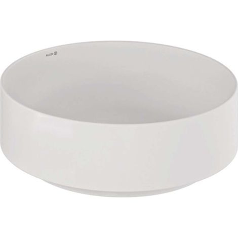 Kludi Resa R - Aufsatzwaschtisch, Durchmesser 40 cm, mattweiß 58CW1053 (1/2)