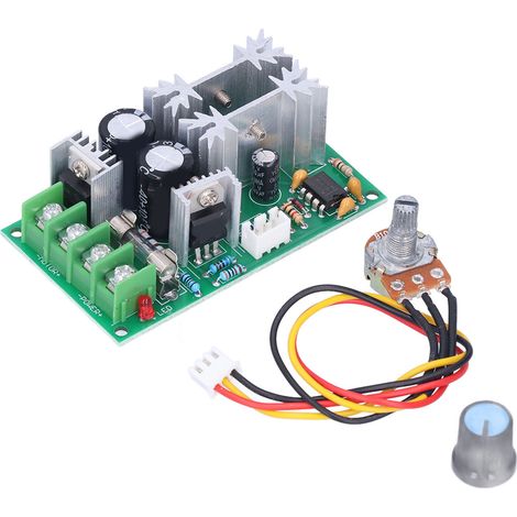 Contrôleur de vitesse de moteur, régulateur électronique PWM, module de commande haute puissance DC 10-60 V 20 A (1/5)